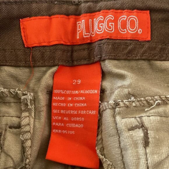 Plugg Co Tan Cargo Shorts with Relaxed Fit Men’s Size 29 New No Tag - Picture 8 of 11